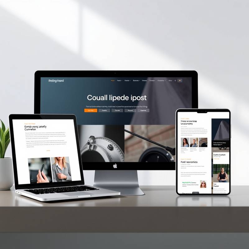 Conception de site web moderne et responsive.