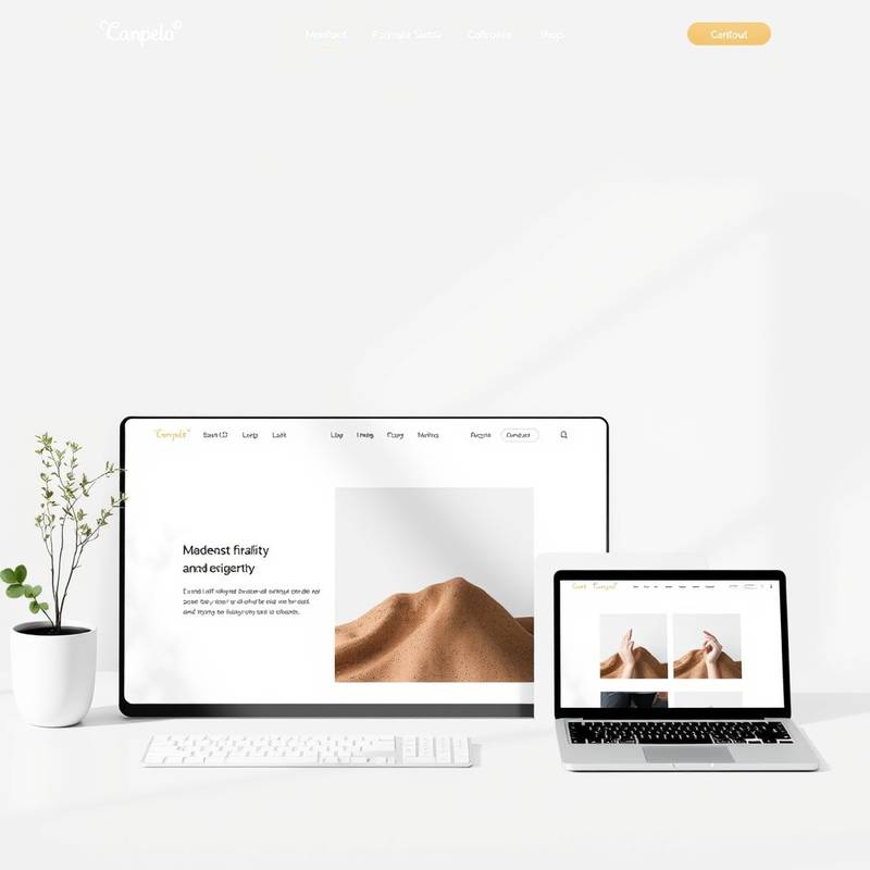 Exemple de conception web moderne avec un design épuré et responsive.